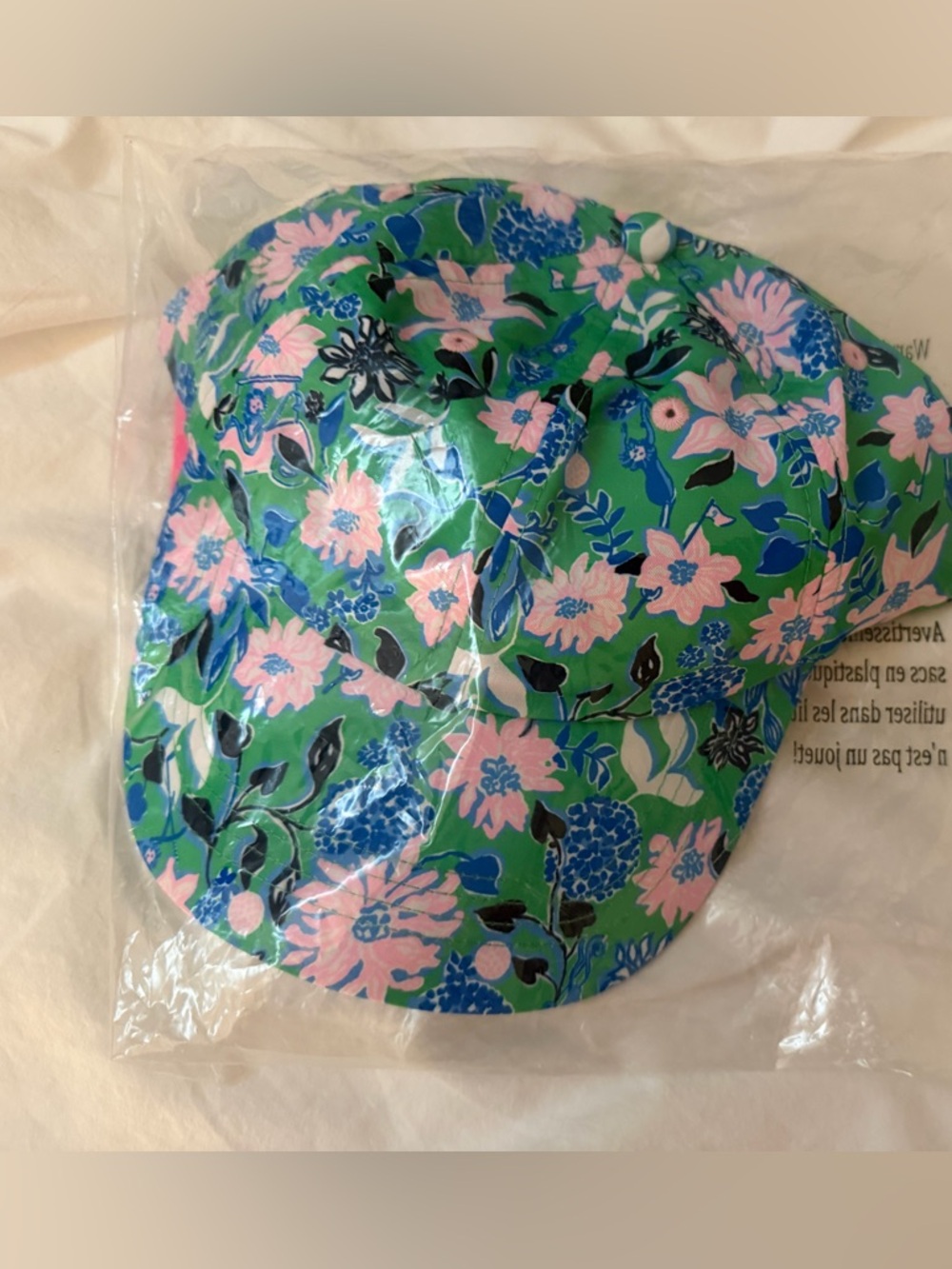 NWT LILLY PULITZER RUN AROUND HAT GOLF TILL YOU DROP ACCESSORIES SPEARMINT
